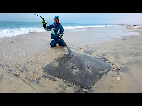 Kite Fishing from the Beach