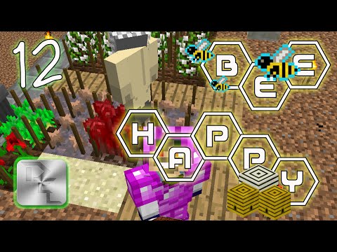 Minecraft Mod Pack Bee Happy - Episode 12 - Moisteners, Mushrooms and Magic Bees