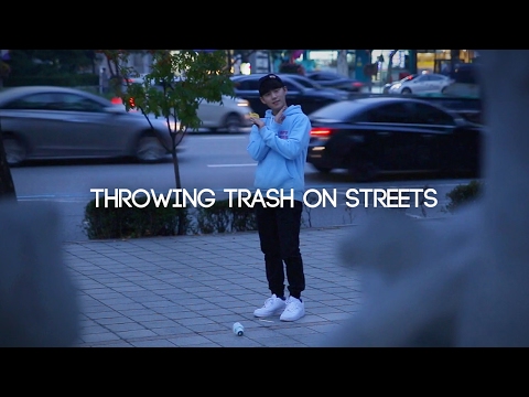 JAYKEEOUT : Throwing Trash on Streets Experiment in Korea