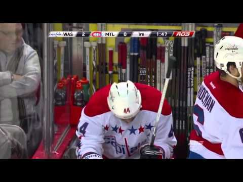 Roman Hamrlik drills Travis Moen HD