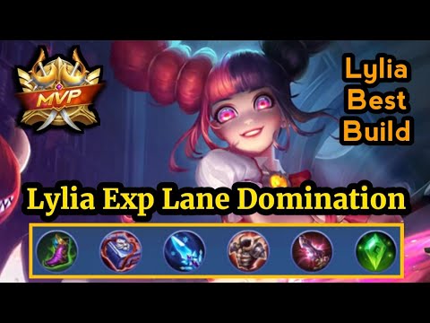 Lylia EXP Lane Gameplay // Mobile Legends Lylia Build 2022 // Lylia MVP Carry
