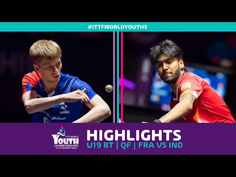 France vs India | U19 BT - QF | #ITTFWorldYouths 2025
