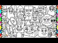 All Sahur Family TOP Italian Brainrot Animals Coloring Pages NCS Music