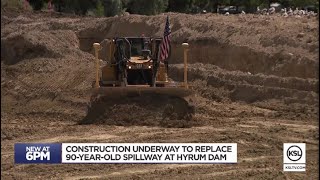 Construction underway to replace aging Hyrum Dam spillway