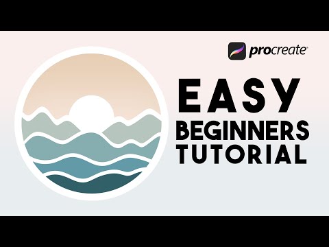 #76 SIMPLE LANDSCAPE for BEGINNERS - Procreate tutorial