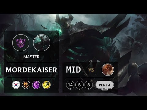Mordekaiser Mid vs Taliyah - KR Master Patch 9.12