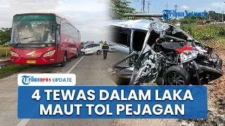 Laka Maut Mobil Calya Tabrak Bus Agra Mas di Tol Pejagan-Pemalang, 4 Orang Tewas & 1 Balita Kritis