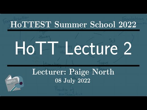 HoTT Lecture 2: Inductive types -- HoTTEST Summer School 2022