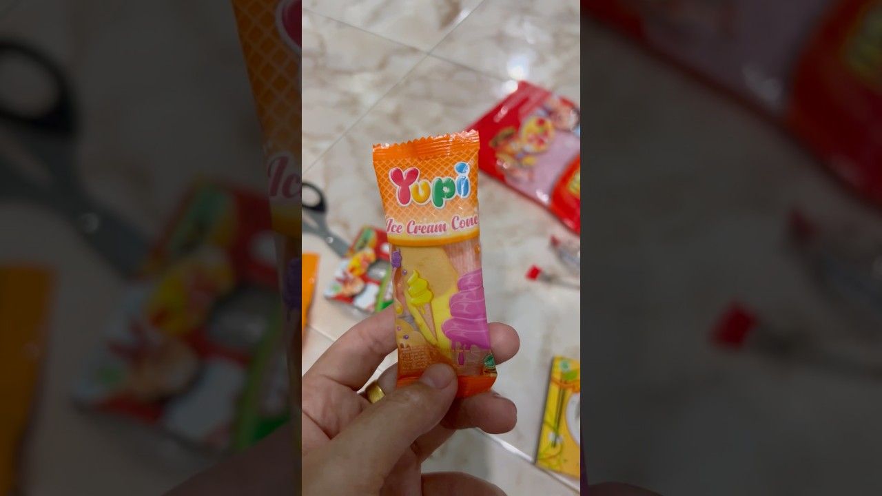 Yupi ice cream cone #yupigummy #yupigummy #permenyupi #shorts #short  #jajananviral