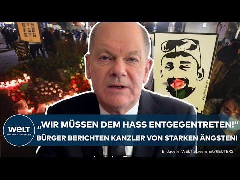 OLAF SCHOLZ: Fünf Jahre nach dem Anschlag von Hanau! Kanzler Scholz thematisiert Ängste der Bürger