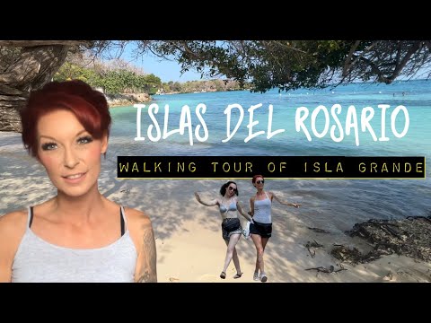 ISLAS DEL ROSARIO | Walking tour of ISLA GRANDE Colombia 🇨🇴