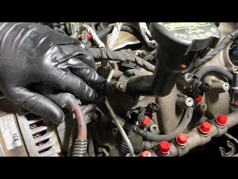 Removing Injector Return Line Clips on Ford 6.7L Powerstroke