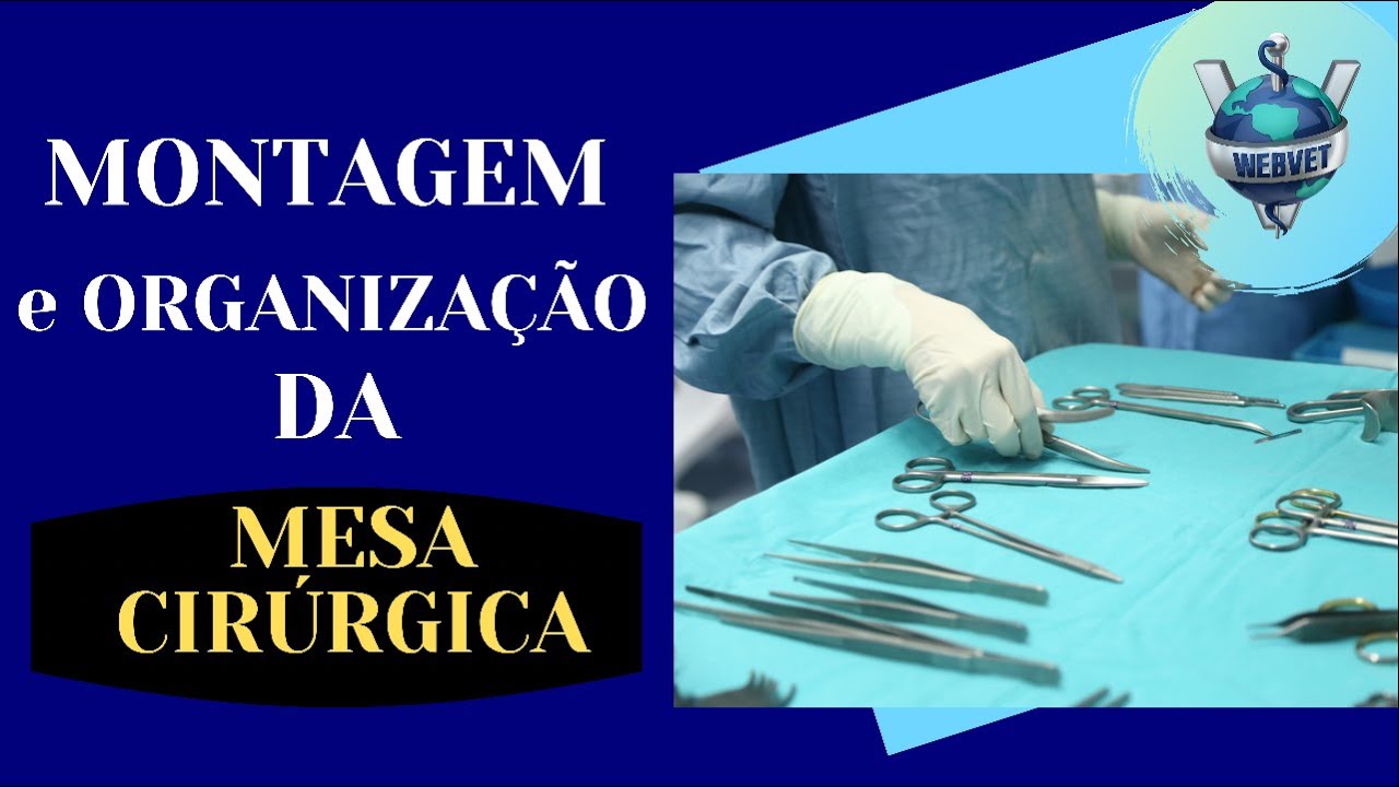Mesa cirúrgica - montagem correta e organizada| WEBVET