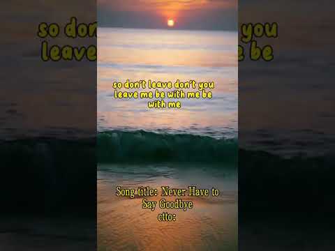 Jangan Sebut NamaKu  Never Have To Say GoodBye - Brittany Clarke feat Jonny