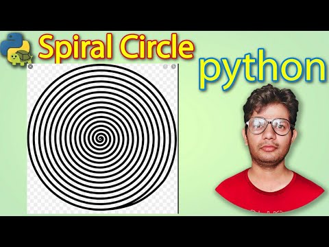 Spiral Circle By Python Turtle