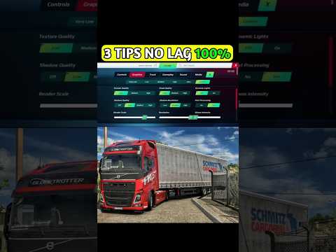 3 TIPS FOR NO LAG 100% IN #truckersofeurope3 #androidgames #trucksimulator
