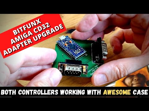 We UPGRADED the Bitfunx Amiga CD32 USB Adapter! - Both Controller Ports Working AND Added a Case