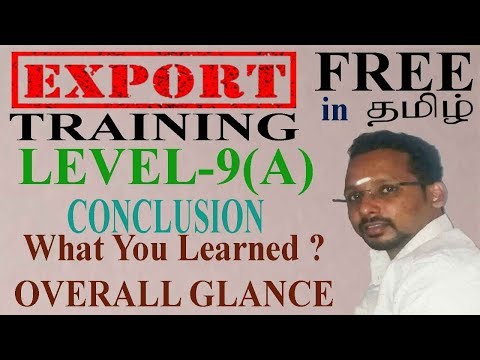💯Overall Glance about our all the level of export trianing in Tamil Video