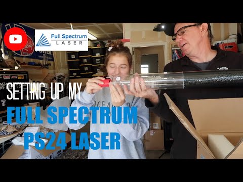 Setting Up My Full Spectrum PS24 Laser and Making My First Cut