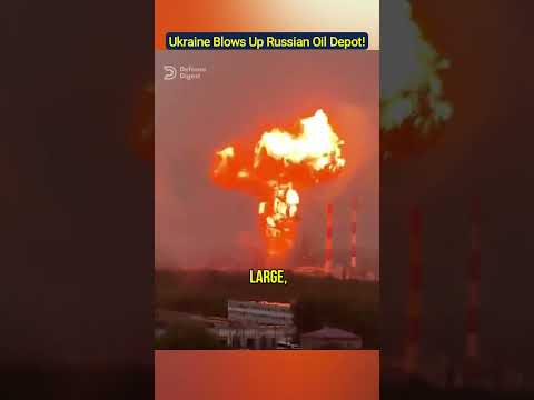 Ukraine Drone Strike Blows Up Russian Oil Depot!