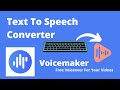 Free Text To Speech Website | How To Use Voice Maker | Text to Speech Converter - FREE & No Limits
