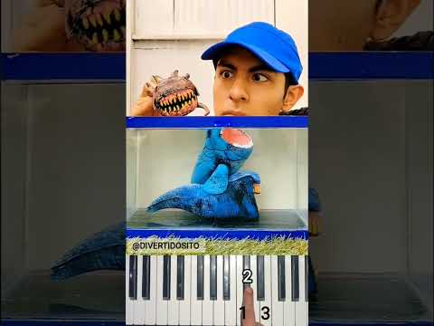 I FOUND THESE COLOSOS FIGURES  GRAN MAJA AND BLOOP MONSTER @DIVERTIDOSITO Piano Tutorial #Shorts