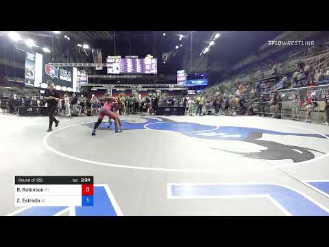 122 Lbs Round Of 128 - Beautiful Robinson, New York Vs Zao Estrada, South Carolina F42e
