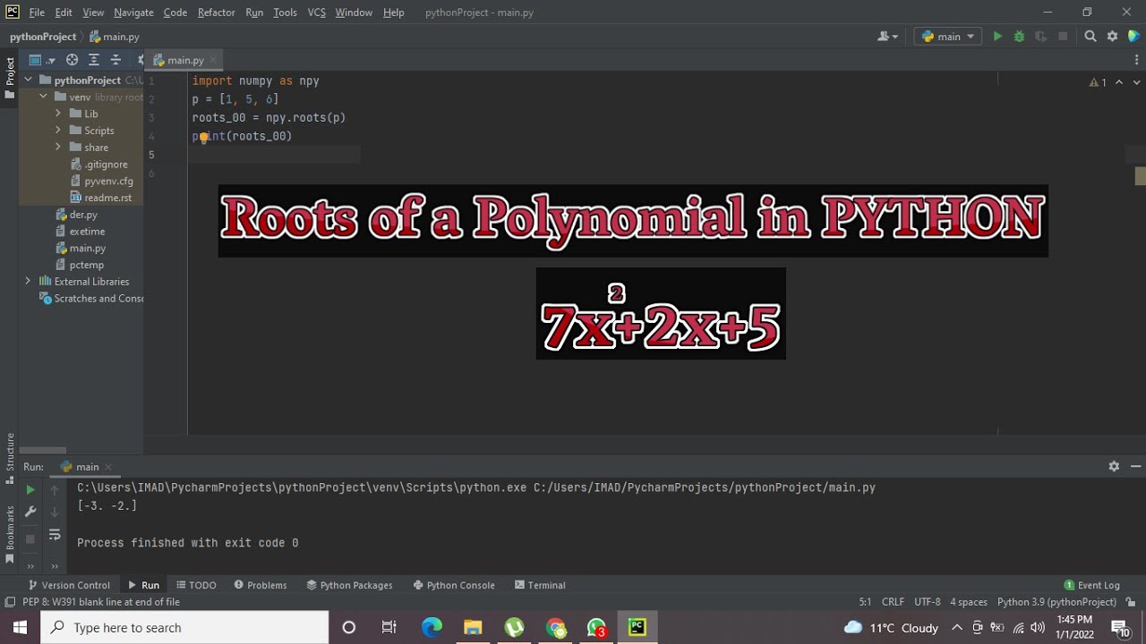 How do you find the roots of a polynomial in Python? – Tipseri