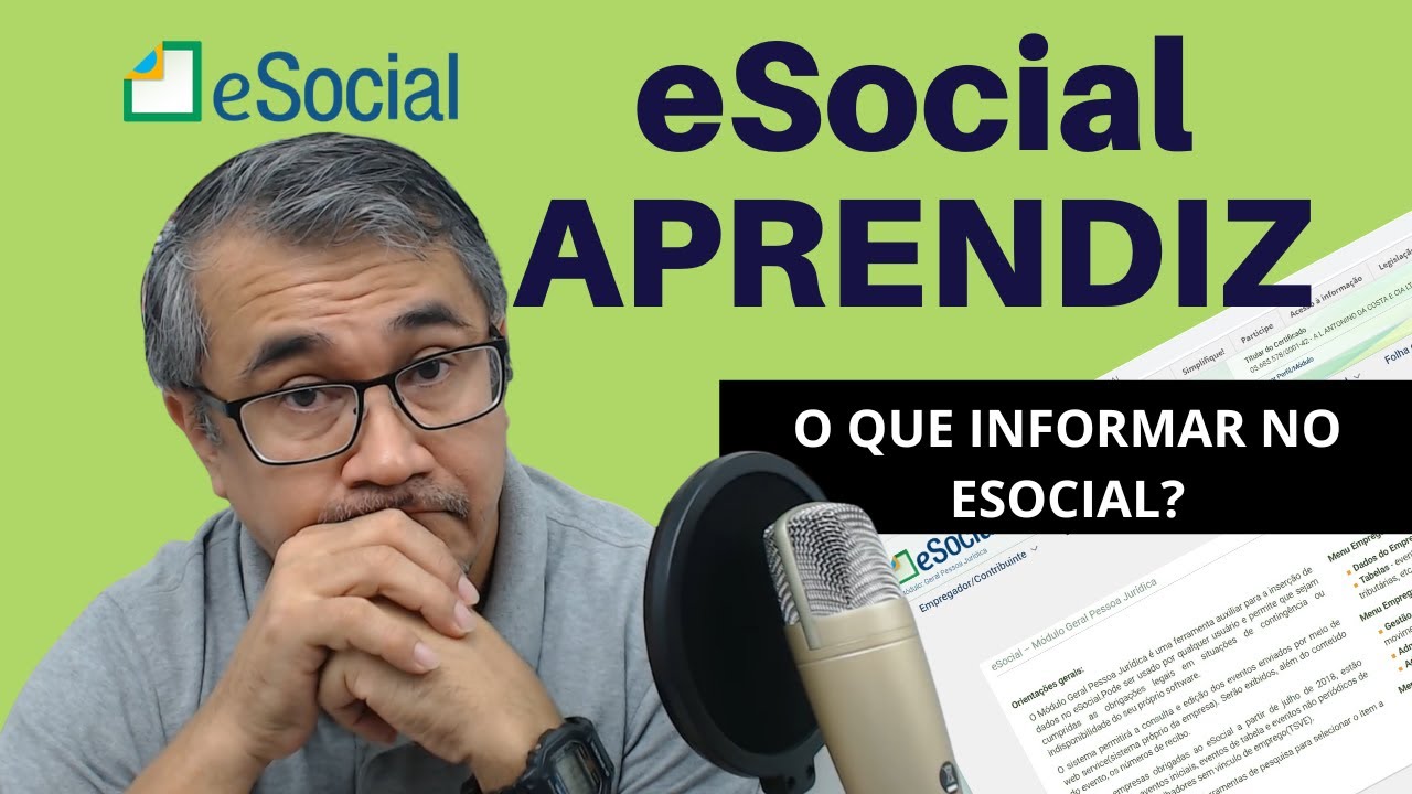 ESOCIAL E JOVEM APRENDIZ - O QUE INFORMAR NO ESOCIAL?