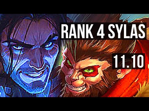 SYLAS vs WUKONG (MID) | Rank 4 Sylas, 4/0/6, Rank 12 | NA Challenger | v11.10