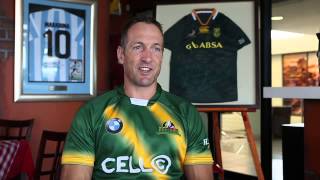 South African Rugby Legends - Messages on democracy with Stefan Terblanche