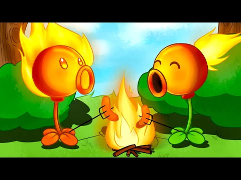 Plants vs Zombies 2 Dr. Zomboss vs Fire Plants in Battlez Zombot Gameplay