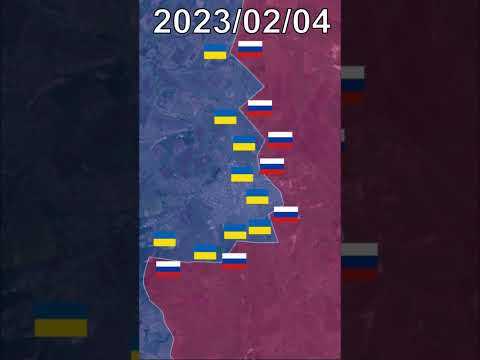 Battle of Bakhmut (Start - Finish) Ukraine War #shorts #animation #map