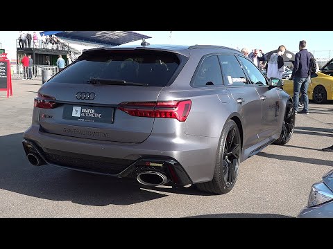 Audi RS6 C8 Avant w/ Akrapovic Exhaust System - REVS, Sounds & Driving!