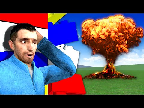 NUKE SURVIVAL IN LEGO FORT! (Garry's Mod)