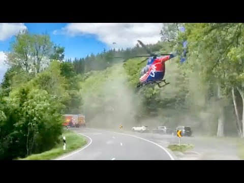 Helicopter Hits Trees