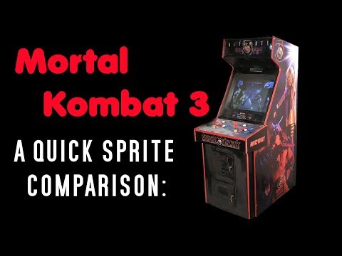 Mortal Kombat 3 - Sprite Comparison - Snes vs Genesis vs ARCADE! (Vanilla version)