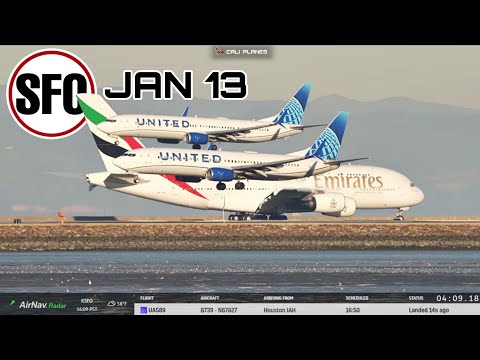 KSFO LIVE |  JAN 13, 2026 | SAN FRANCISCO INT AIRPORT  LIVE STREAM WEBCAM IRL