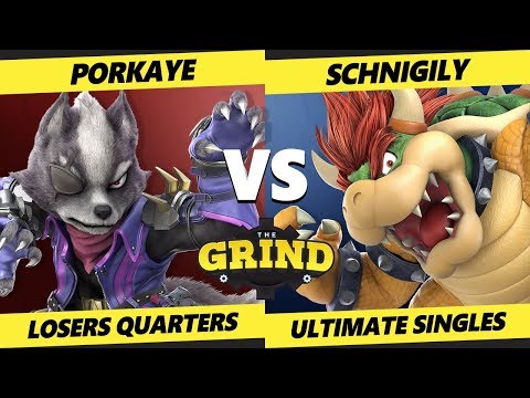 Smash Ultimate Tournament - Schnigily (Bowser) Vs. Porkaye (Wolf) The Grind 98 SSBU Losers Quarters
