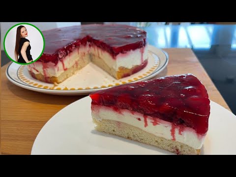 Himbeertorte mit Mascarpone Creme / Einfache Torte mit Himbeeren und Mascarpone