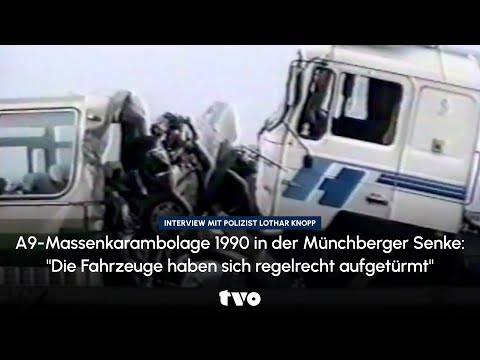 A9 pile-up in 1990 in the Münchberg depression: "The vehicles were literally piled up"