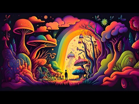Psychedelic Trance - Magic Mushrooms / Hallucinations mix 2023 (AI Graphic Visuals)