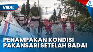 PENAMPAKAN PAKANSARI BOGOR SEUSAI DITERJANG BADAI! Porak-poranda, Pohon Tumbang hingga Stadion Rusak