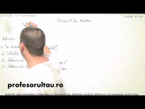 17   cls10   Metode de numarare   binomul lui Newton   aplicatii   partea 2 - profesorultau.ro
