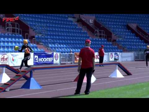 WM 2016 - Feuerwehrsport - Ostrava - 4x100m Feuerwehrstafette - Team Deutschland B - Frauen