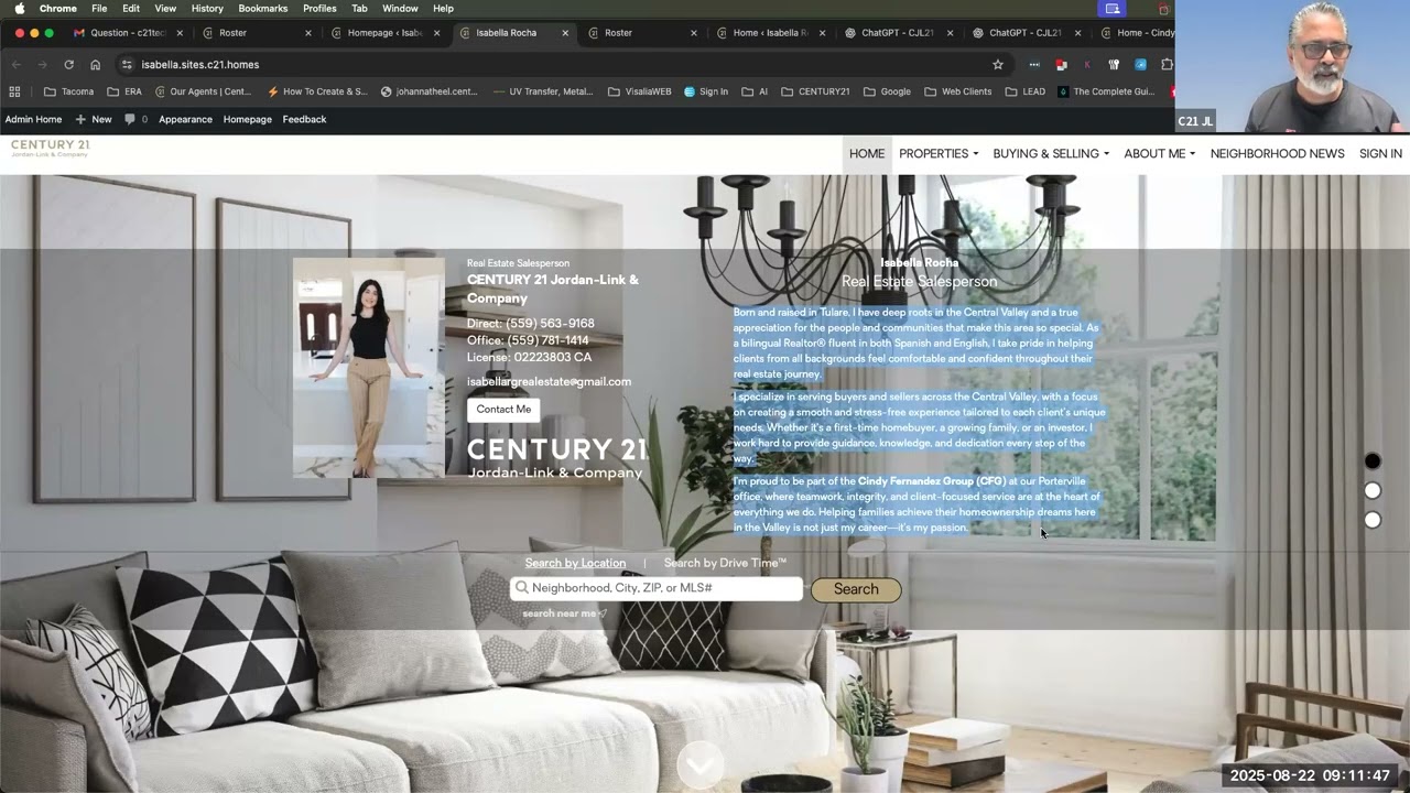 Moxi Website Training for CENTURY 21 Jordan-Link Agents | Step-by-Step Setup Guide