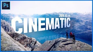 [포토샵 강좌 기초] 직접 찍은 여행 사진에 간지나게 글자 쓰기 // Photoshop Tutorials // 존코바