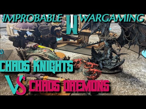 Halloween Stream! Chaos Daemons Vs Chaos Knights  Warhammer 40k live battle