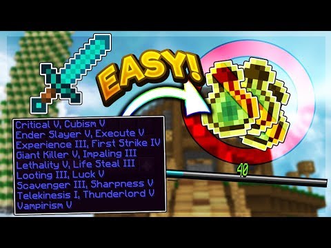 How to ENCHANT WITH LESS EXP! (Hypixel Skyblock Guide)