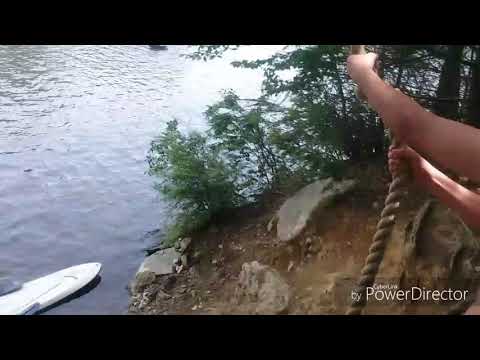 Rope Swing On Stiles Reservoir, Spencer MA